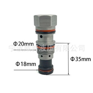 วาล์วกันกลับไฮดรอลิก Csab Xxn สำหรับใช้งานน้ำมันที่อุณหภูมิปกติ - Product Image 2