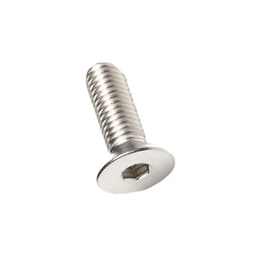 304 Stainless Steel M6 Flat Head Hex <b>Socket</b> <b>Screw</b> Class 8.8 Metric Standard Thread Plain Finish - Product Image 4