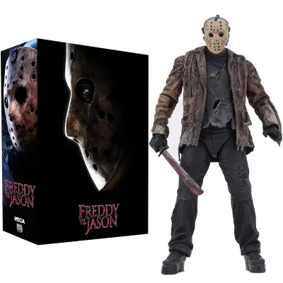 Jason Freddy vs Jason Freddy war black Friday Jason action figure 7 inch doll model NECA