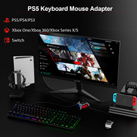 Adaptador de Juegos Gamwing Monster, Convertidor de Teclado y Ratón, Convertidor de Videojuegos para PS5, PS4, PC, Xbox X/S, Nintendo Switch