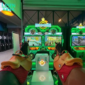 เกมอาร์เคดในร่มสำหรับเด็กและผู้ใหญ่ เกมแข่งม้าสองคน เกมจำลองการแข่งม้าเพื่อความบันเทิง - Product Image 5