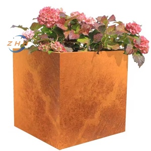 क्लासिक डिजाइन धातु उद्यान प्लांटर्स पाउडर पाउडर लेपित बहुमुखी उपयोग को बोनसाई के लिए लटका फर्श शॉपिंग मॉल के लिए बहुमुखी उपयोग - Product Image 1