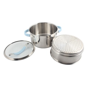 Dishwasher Safe <b>for</b> Gas and <b>Induction</b> Cookers Stainless Steel Soup <b>Pot</b> with Lid and Steamer - Product Image 6