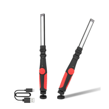 360 Degree Foldable COB LED Work Light USB Rechargeable Magnet Inspection Light Mechanic Flashlight Folding Hook Repair Light