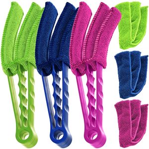 <span class=keywords><strong>Spazzola</strong></span> per spolverino detergente per tende da finestra di fabbrica con maniche in microfibra per persiane persiane condizionatore d'aria cieco - Product Image 6