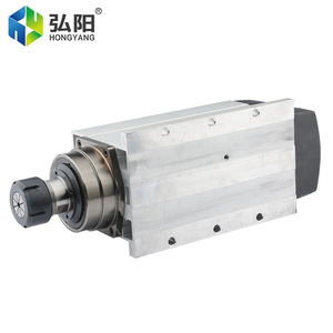 <span class=keywords><strong>Moteur</strong></span> de <span class=keywords><strong>broche</strong></span> électrique HQD modèle GDF60-18Z/6.0 6.0KW 18000RPM avec mandrin ER32, refroidissement par air et roulement - Product Image 4