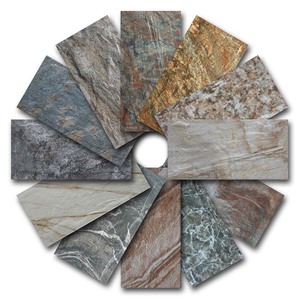 <span class=keywords><strong>Carrelage</strong></span> mural extérieur en céramique concave convexe mat 200x400mm, similaire à la pierre - Product Image 1