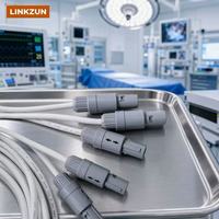 Connecteur électrique circulaire push-pull mâle et femelle pour équipement industriel