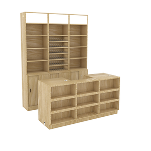 Mostrador de Caja para Comercio Minorista, Multifuncional, para Tienda, Mostrador de Cobro, en Venta, para <span class=keywords><strong>Boutique</strong></span>, Moderno, con Marco de Madera / Cartón - Product Image 3