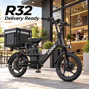Bicicleta Eléctrica de Reparto 48V 32Ah con Logotipo Personalizado OEM 750W, Doble Suspensión, Freno Hidráulico, Carga de 200KG, Ebike R32 - Product Image 1