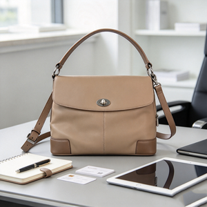 Bolso de hombro con solapa de dos tonos para mujer, bolso con cierre de cierre giratorio y correa cruzada ajustable extraíble - Product Image 5