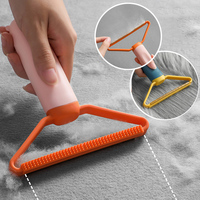 Tragbarer manueller Flusen entferner Doppelseitiger Tierhaarent ferner Bürste Fluff Fuzz Fabric Shaver für Wollmantel-Teppich reinigungs werkzeug