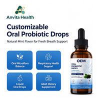Gouttes Probiotiques Orales Halal Personnalisables en Gros, Marque Privée OEM sur Mesure