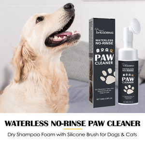 Espuma de Champú Seco 100% Natural y Orgánica Sin Enjuague con Cepillo de Silicona para Limpiar las Patas de Mascotas - Product Image 4