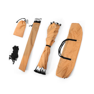 Barrière coupe-vent portable pour le camping, pliable, avec tissu Oxford et poteau, pour barbecue, cuisinière, pique-nique, plage - Product Image 5