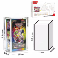 Boîte de rangement pour cartes à collectionner en acrylique avec protection UV, boîte de protection transparente pour collectionneur de boosters TCG