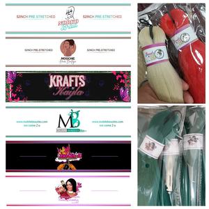 Extension per capelli all'uncinetto africani effetto Ombre, facili da intrecciare e pre-stirate, in fibra sintetica intrecciata - Product Image 3