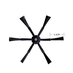 2 PCS Brosse latérale noire à 5 bras pour Xiaomi <span class=keywords><strong>Roborock</strong></span> <span class=keywords><strong>S6</strong></span> <span class=keywords><strong>S6</strong></span> <span class=keywords><strong>Pure</strong></span> S5 S5 Max S4 E4 E20 E25 E35 C10 S50 S51 Robot Vacuum Parts - Product Image 3