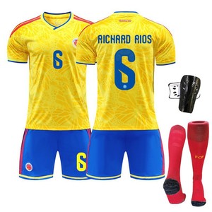 Maillot de <span class=keywords><strong>football</strong></span> domicile Équipe nationale de Colombie 2026 en gros – James 10, Diaz 7 – Adulte unisexe, toutes saisons, polyester, manches courtes - Product Image 3