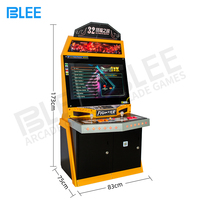 Machine de jeu d'arcade de combat de rue d'intérieur, 32 pouces, à pièces, console de jeu vidéo d'arcade à deux joueurs