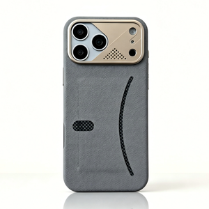Étuis de luxe en cuir PU magnétiques pour téléphones portables iPhone 17 16 Pro Max avec porte-cartes, cadre métallique pour appareil photo, coque antichoc - Product Image 1