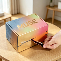 Boîte d'emballage rigide en carton recyclé avec logo personnalisé en relief, fermeture éclair, estampage à chaud doré pour le transport de vin, facile à déchirer