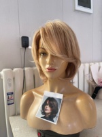 Perruques en cheveux humains SHY Medical, entièrement nouées à la main, avec une ligne de cheveux naturelle et un cuir chevelu réaliste, pour femmes, vente en gros