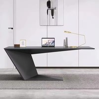 Bureau de direction modulaire en bois massif de luxe moderne pour patron/CEO, couleurs personnalisables, utilisation à domicile ou au bureau