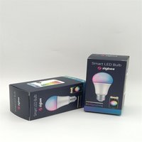 Conception de logo imprimé personnalisé Led lumière ronde ampoule de lampe boîte d'emballage petite ampoule de lampe emballage pliable boîte en papier recyclé