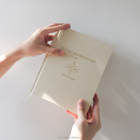 Journal avec boîte à stylo impression personnalisée lin gratitude soins personnels bien-être gratitude santé mentale objectif quotidien planificateur financier