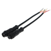 Connecteur étanche M12 2, 3, 4, 5, 6 broches IP68, câble d'alimentation, fiche mâle/femelle, connecteur à vis métallique pour bandes LED