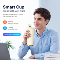 Tasse de refroidissement rapide portable, refroidisseur de batterie, tasse à café glacé chauffante et isotherme pour voiture avec couvercle, tasses personnalisées froides, refroidisseur