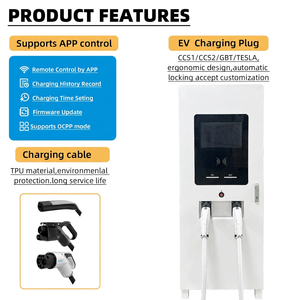 100KW ติดพื้น CCS1 180KW 120KW CCS2 gbt POS การ์ดจ่าย WIFI 4G OCPP1.6J CE สถานีชาร์จเชิงพาณิชย์ - Product Image 3