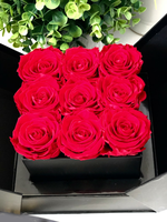 Jede Liebe konservierte Rosen in einer Box Personal isierte Black Box Jubiläums geschenke Geburtstag Blumen Rose Blumen kasten bereit zu versenden