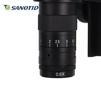 Objectif Barlow SANQTID 0.35X 0.5X 2.0X avec mise au point automatique IP55 Réglage dioptrique 1d pour microscope numérique à monture C 10A