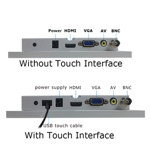 Moniteur d'écran tactile de couleur blanche de 7 pouces CCTV BNC ordinateur avec VGA HD-MI une excellente valeur - Product Image 6