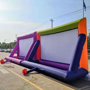 Caliente al aire libre 3D publicidad plegable inflable proyector pantalla de cine