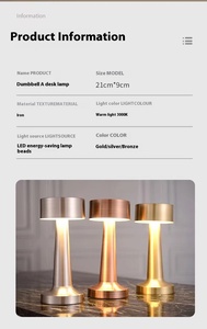 Bar bảng đèn cảm ứng cảm biến LED Dimmable Battery Powered tối giản <span class=keywords><strong>Dome</strong></span> ánh sáng ban đêm cho nhà hàng cà phê phòng ngủ trang trí nội thất - Product Image 6