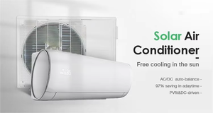 Climatiseur solaire hybride DC 12000 Btu avec alimentation électrique réseau pour maison, bureau, hôtel - Économie d'énergie et contrôle intelligent - Product Image 4