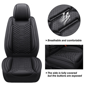 Vente Flash Exclusive Transfrontalière : Housse de Siège Auto OLIVER Universelle Quatre Saisons, Coussin Complet Cinq Places Entièrement en Cuir - Product Image 5