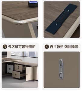 Bàn làm việc văn phòng hiện đại, cao cấp, kiểu chữ L dành cho giám đốc, lãnh đạo, quản lý - Product Image 5