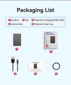 8GB Smart AI Voice Recorder Transcriber Wireless APP Data Transmission Note ChatGPT AI Call Recorder Translator avec écran - Product Image 6