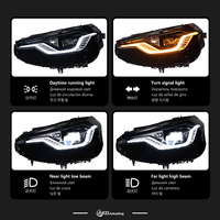 Phares de voiture pour BMW Série 2 G42, projecteur LED, lentille de projecteur, 2019-2023, G87 M240, phares bicolores DRL, automobile