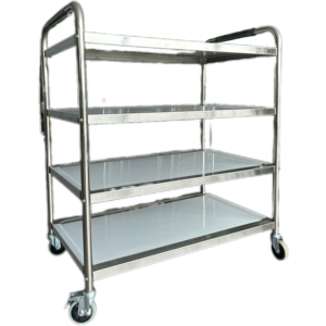 VICTORY Stainless Steel 201 Trolley With Wheels Inox Handcart for <b>Restaurant</b> <b>Supplies</b> 201 304 SS Dining Cart for <b>Hotels</b> - Product Image 6