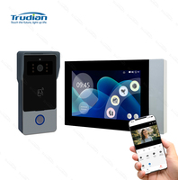 Videoportero Inteligente WiFi de 2 Cables con Visión Nocturna, Desbloqueo por Aplicación Tuya, Pantalla Táctil de 7 Pulgadas, Resistente al Agua, Modelo D4 para el Hogar