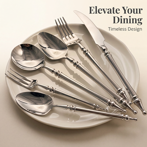 Set di posate da hotel in acciaio inossidabile stile europeo moderno, coltello da bistecca creativo, forchetta, cucchiaio, set da caffè e dessert, finitura a specchio, <span class=keywords><strong>leggendario</strong></span> - Product Image 2