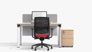 Escritorio de Oficina Modular Moderno de Hierro para <span class=keywords><strong>2</strong></span> <span class=keywords><strong>Personas</strong></span> con Patas de Metal - Muebles Comerciales - Product Image 6