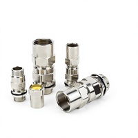 Passe-câble blindé IP68 en laiton nickelé, anti-explosion, à double étanchéité, pour zones dangereuses marines, pétrolières et gazières