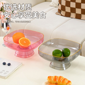 Transparent Fruit Bowl Large Capacity Reusable For Living Room Coffee Table Snacks Candy Storage - Product Image 5