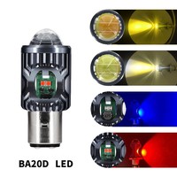 Bombilla LED para Faro de Motocicleta H4/BA20D/P15D, Chips 3030+5730, 12V-80V, Sin Errores Canbus, para Scooter, ATV, Ajuste Universal, Alta Calidad